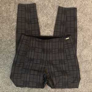[Ivanka Trump] Navy/Gray Plaid Pants - Small
